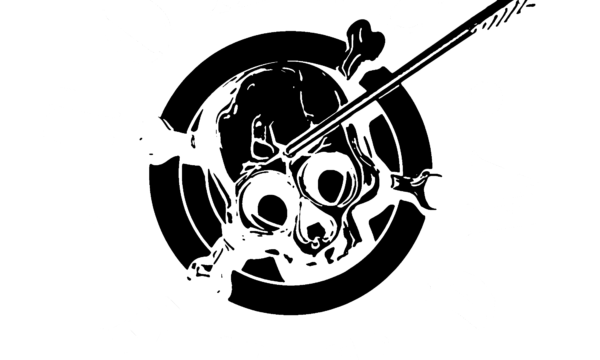WHITE LOGO VERSION B&W STAMP TEXT NO BACKGROUND